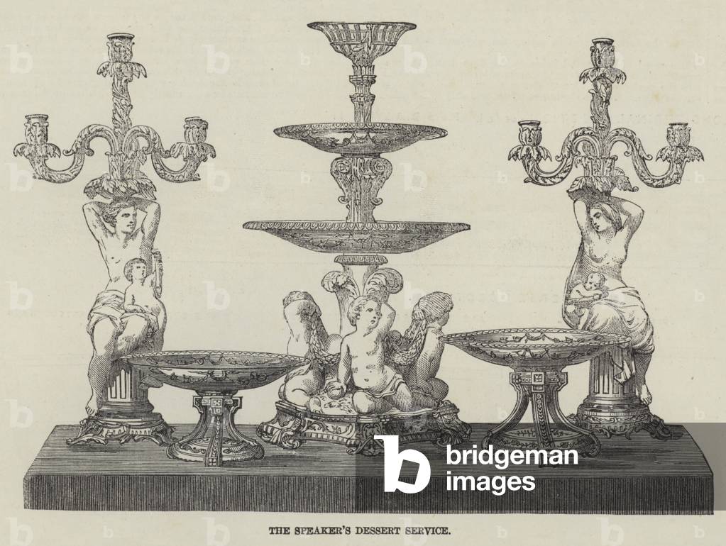 The Speaker's Dessert Service (engraving)