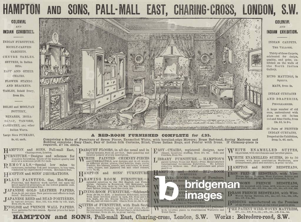 Advertisement, Hampton and Sons (engraving)