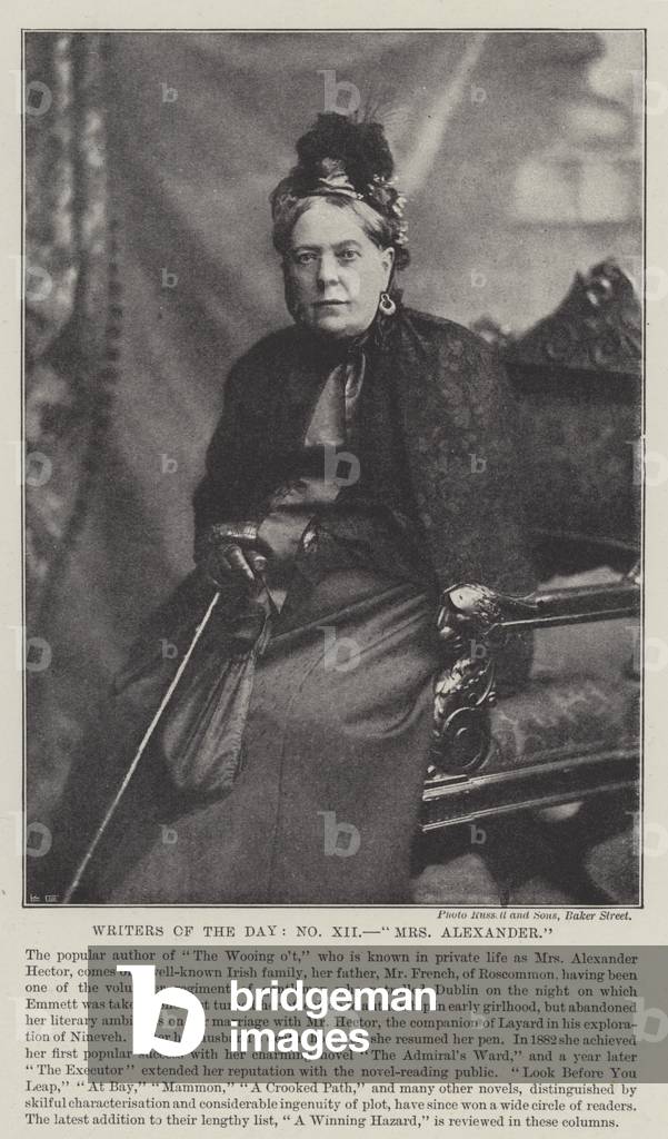 Writers of the Day, Mrs Alexander (engraving)
