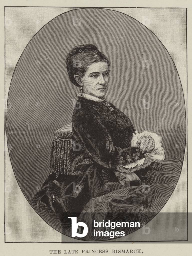 The Late Princess Bismarck (engraving)