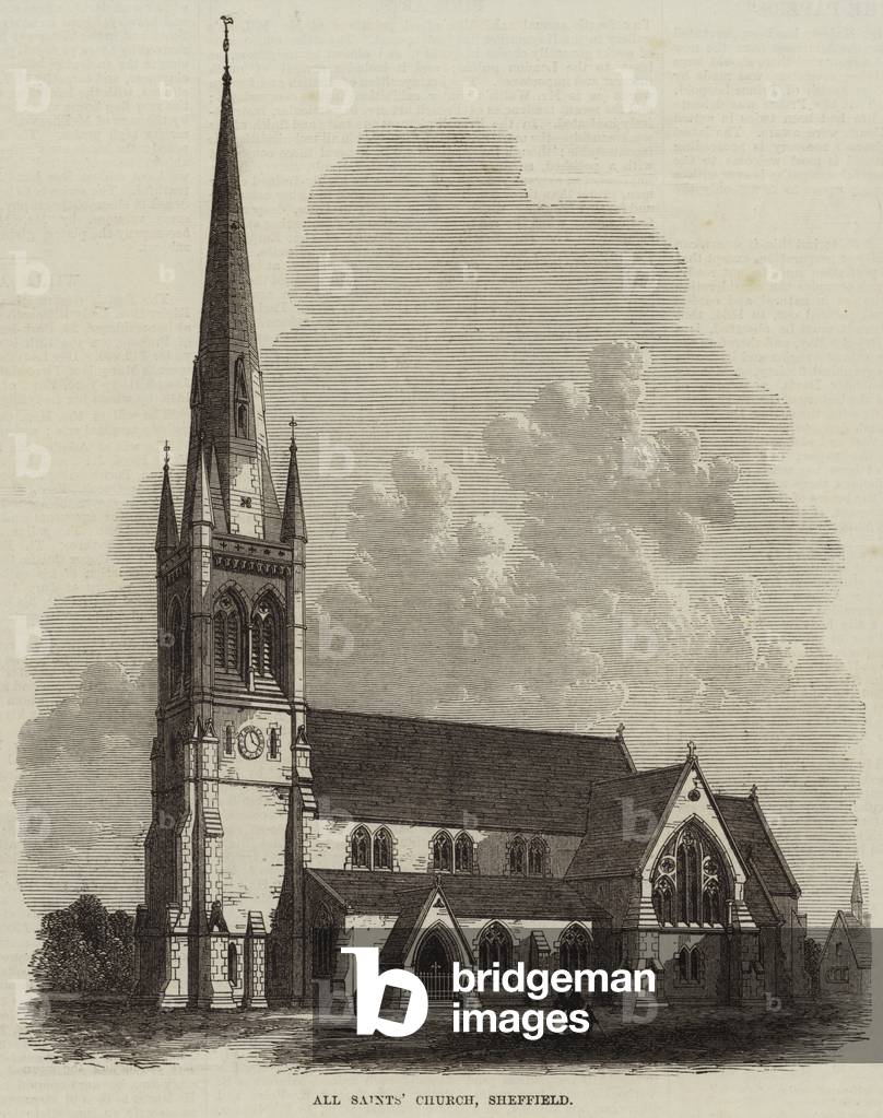 All Saints' Church, Sheffield (engraving)