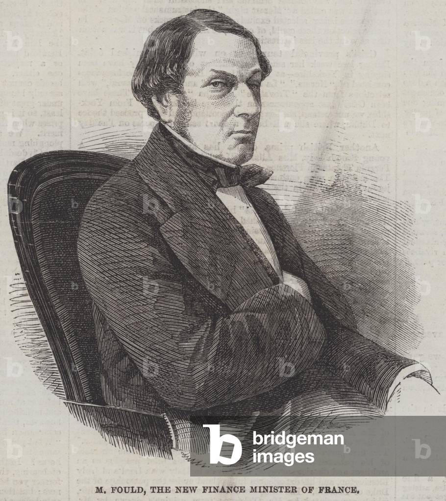 M Fould, the New Finance Minister of France (engraving)