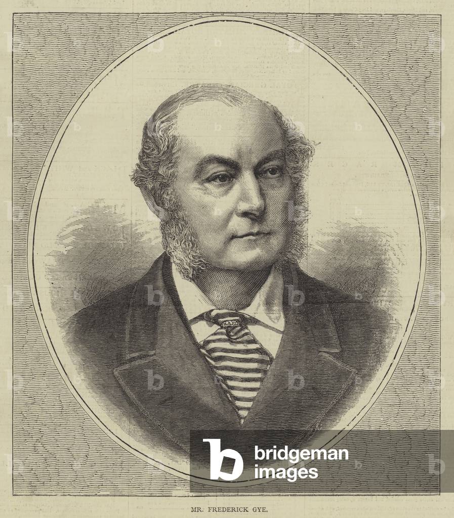 Mr Frederick Gye (engraving)