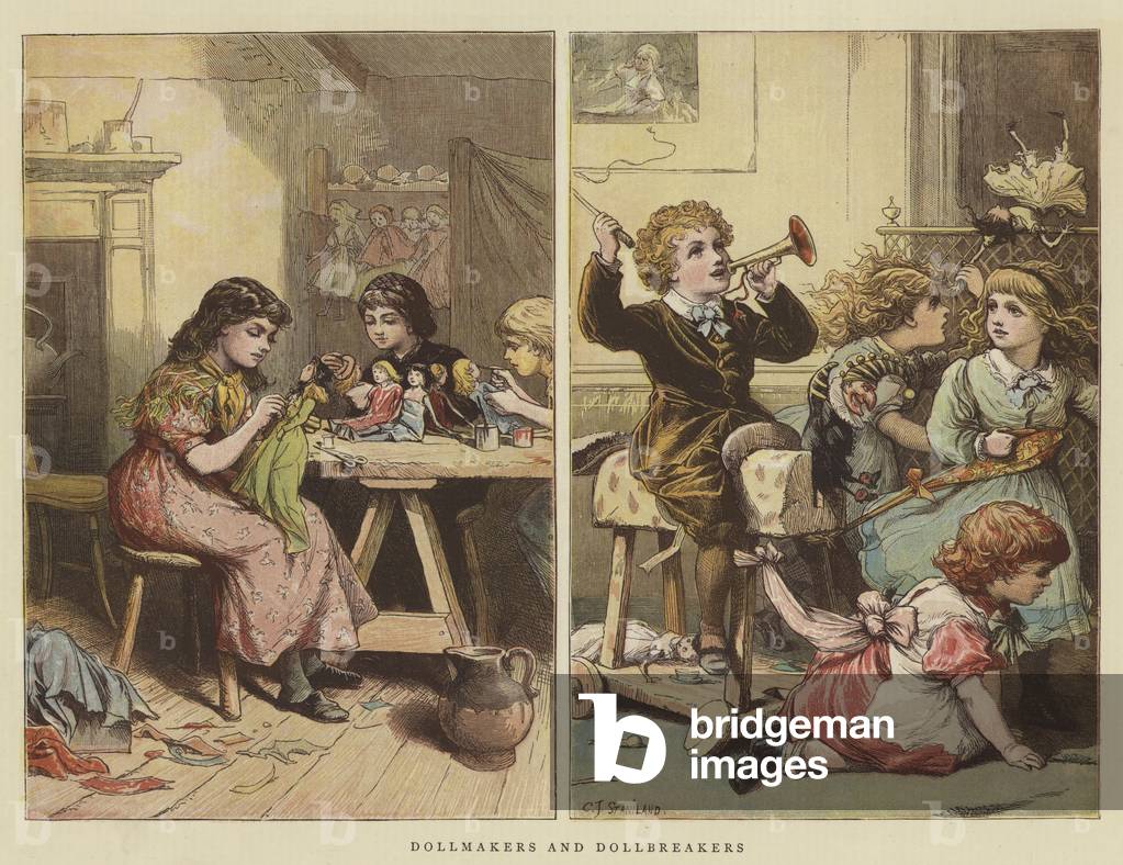 Dollmakers and Dollbreakers (chromolitho)