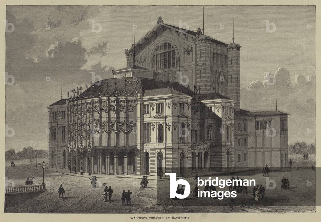 Wagner's Theatre at Bayreuth (engraving)