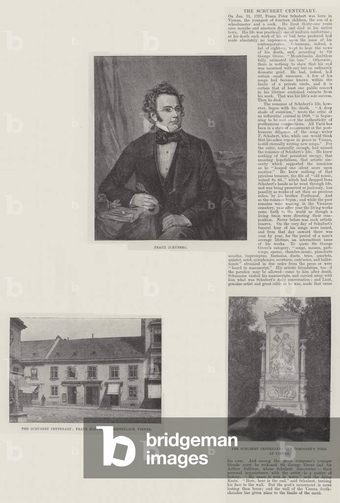 The Schubert Centenary (litho)