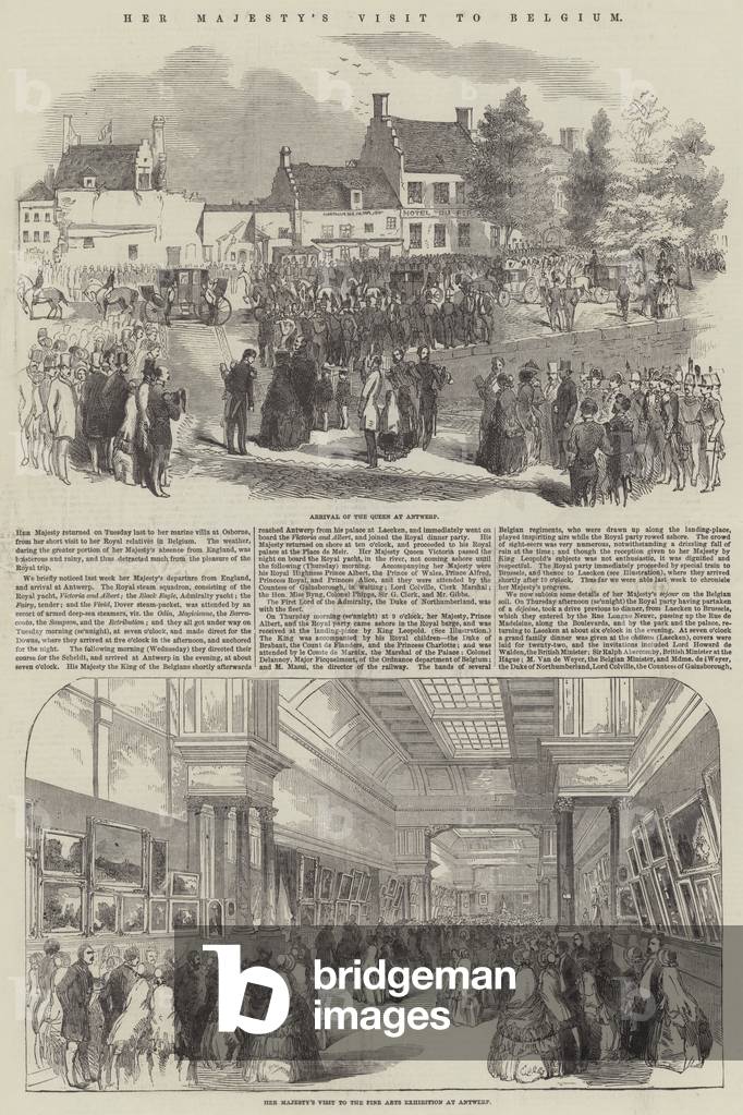 Her Majesty's Visit to Belgium (engraving)