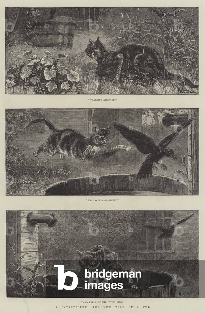 A Catastrophe, the New Tale of a Tub (engraving)