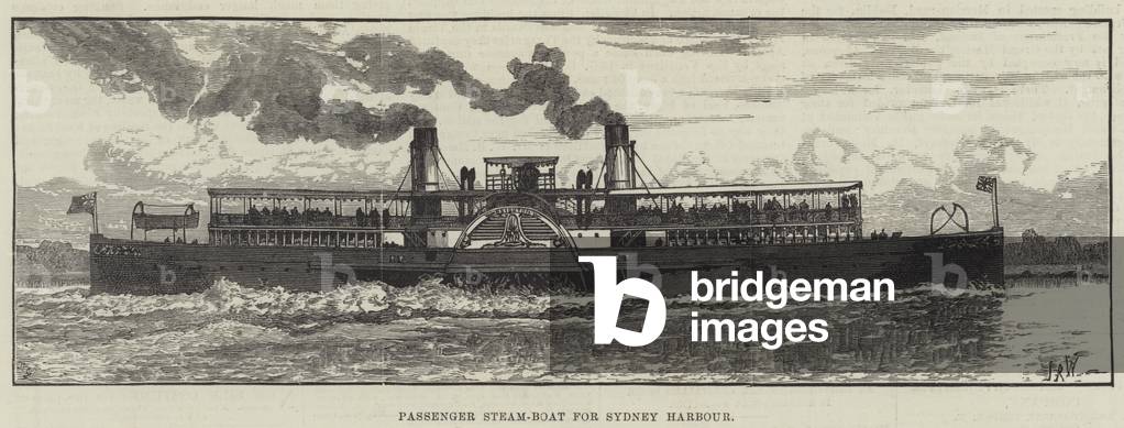 Passenger Steam-Boat for Sydney Harbour (engraving)