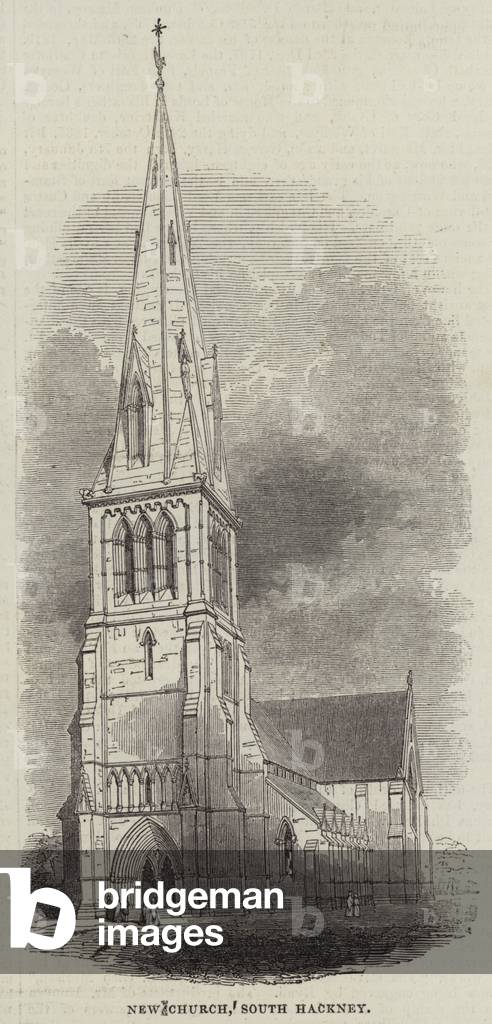 New Church, South Hackney (engraving)
