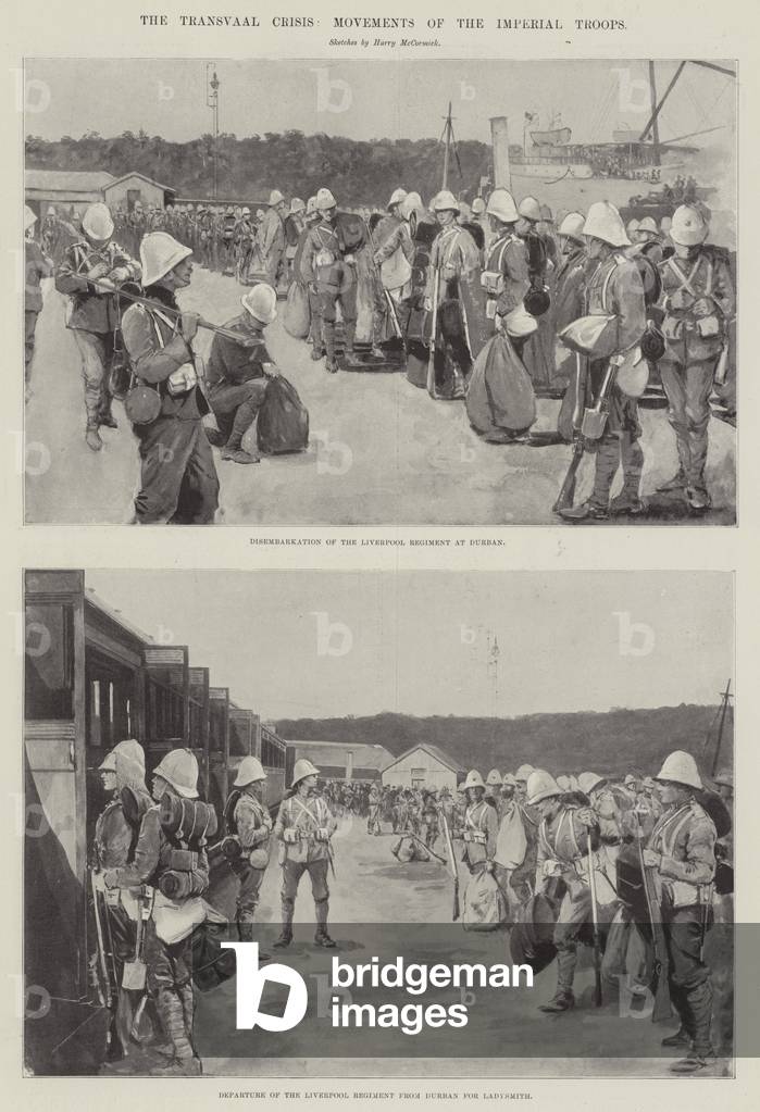 The Transvaal Crisis, Movements of the Imperial Troops (litho)
