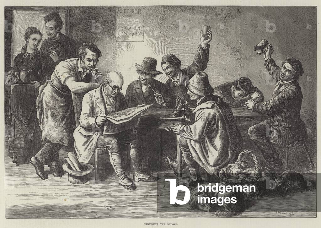 Discussing the Budget (engraving)