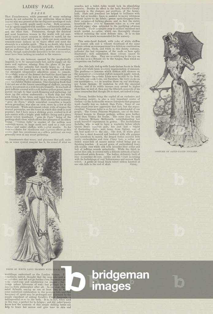 Ladies' Page, Dress (litho)