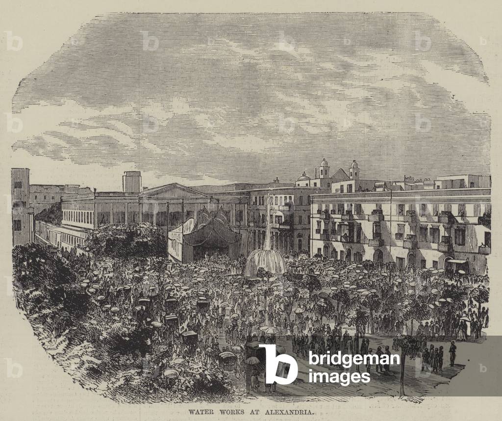 Water Works at Alexandria (engraving)