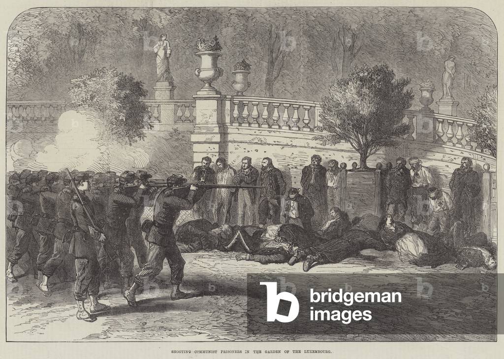 Shooting Communist Prisoners in the Garden of the Luxembourg (engraving)