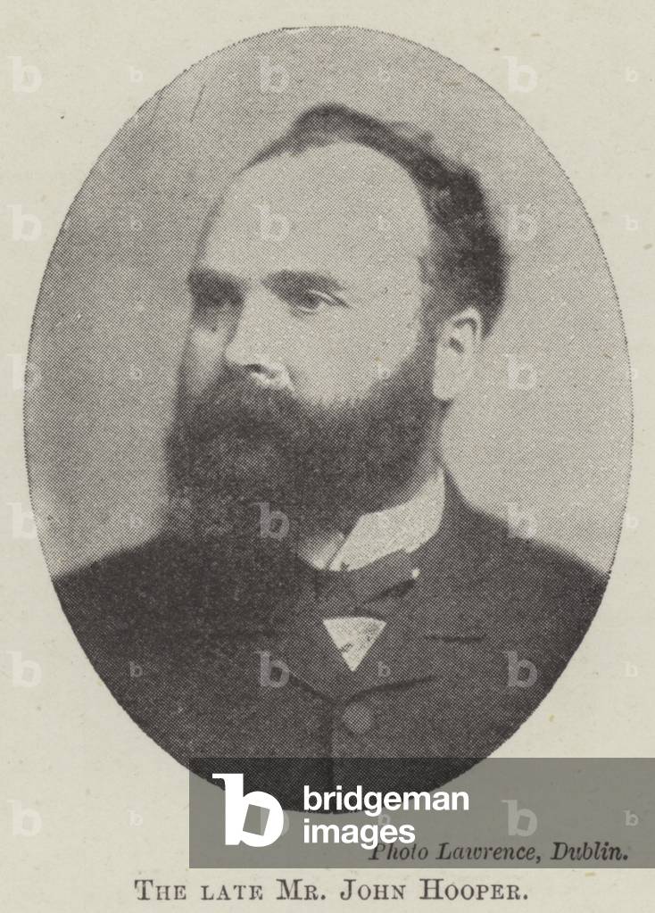 The late Mr John Hooper (b/w photo)