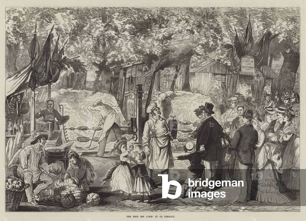 The Fete des Loges at St Germain (engraving)