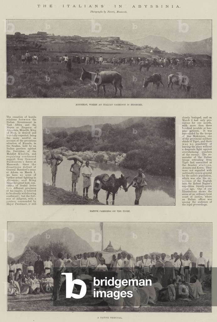 The Italians in Abyssinia (engraving)