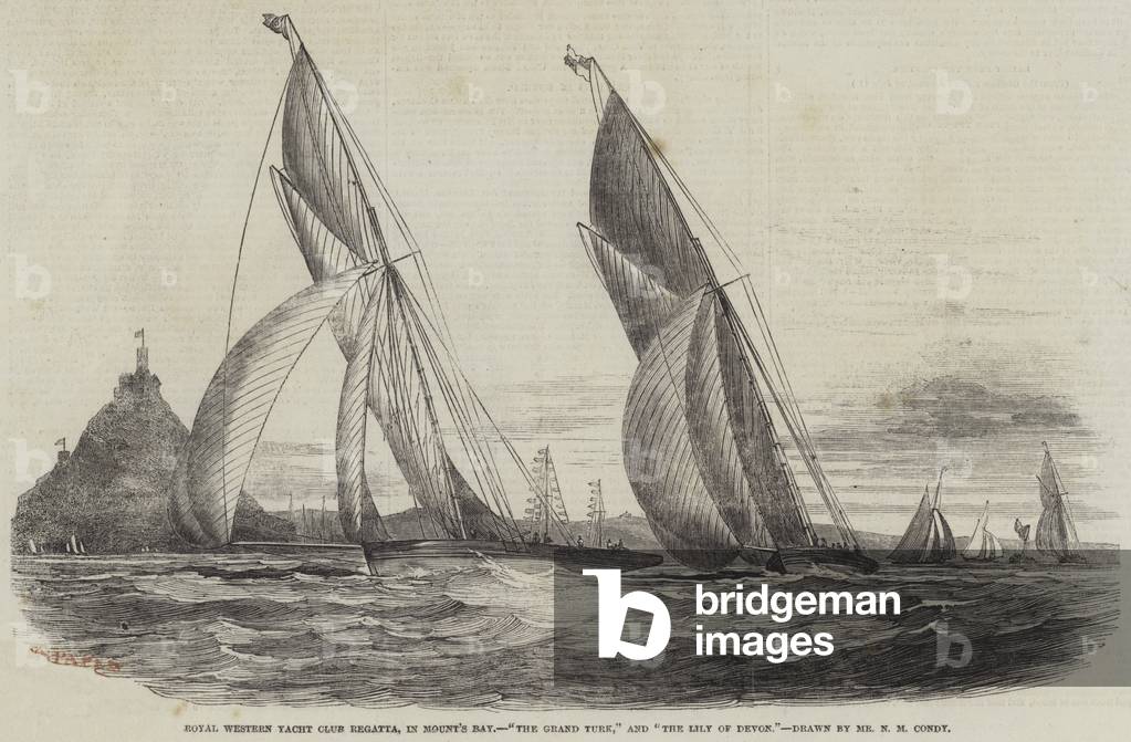 Royal Western Yacht Club Regatta, in Mount's Bay, 