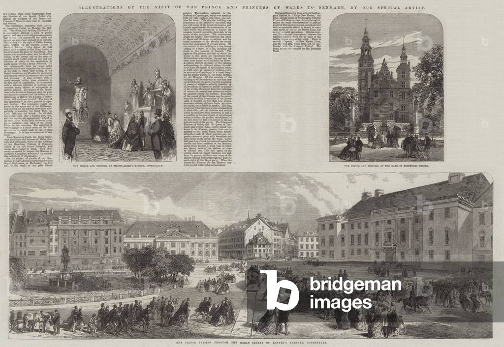 Illustrations of the Visit of the Prince and Princess of Wales to Denmark (engraving)