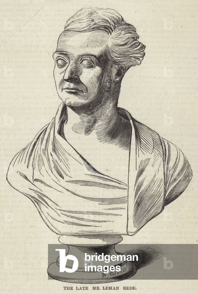 The late Mr Leman Rede (engraving)