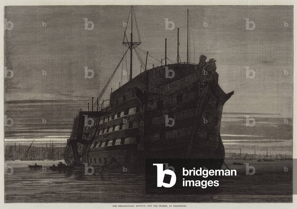 The Dreadnought, Hospital Ship for Seamen, at Greenwich (engraving)