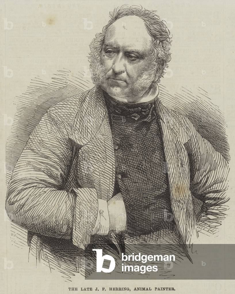 The late J F Herring, Animal Painter (engraving)