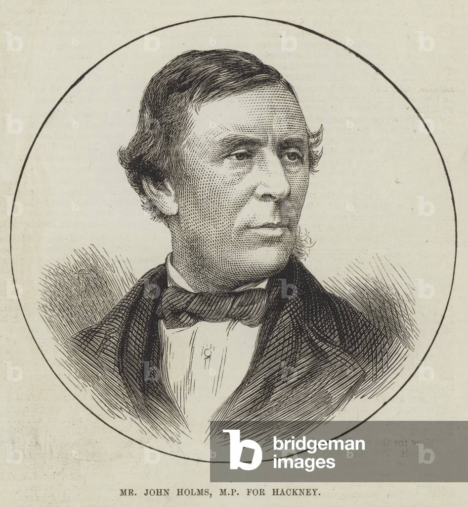 Mr John Holms, MP for Hackney (engraving)
