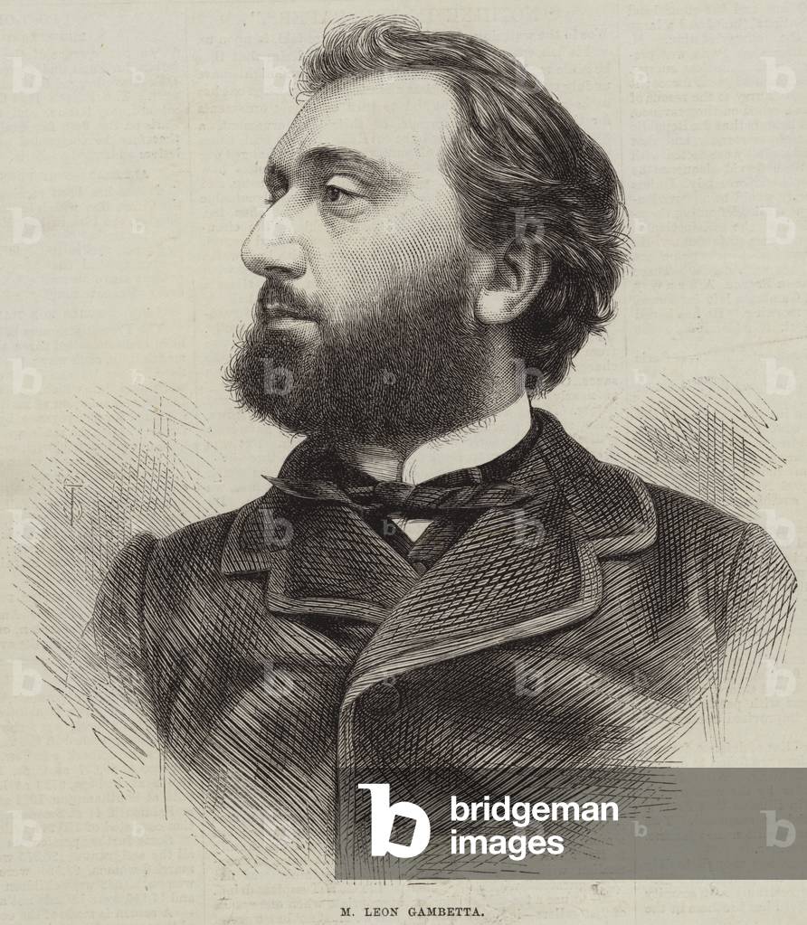 M Leon Gambetta (engraving)