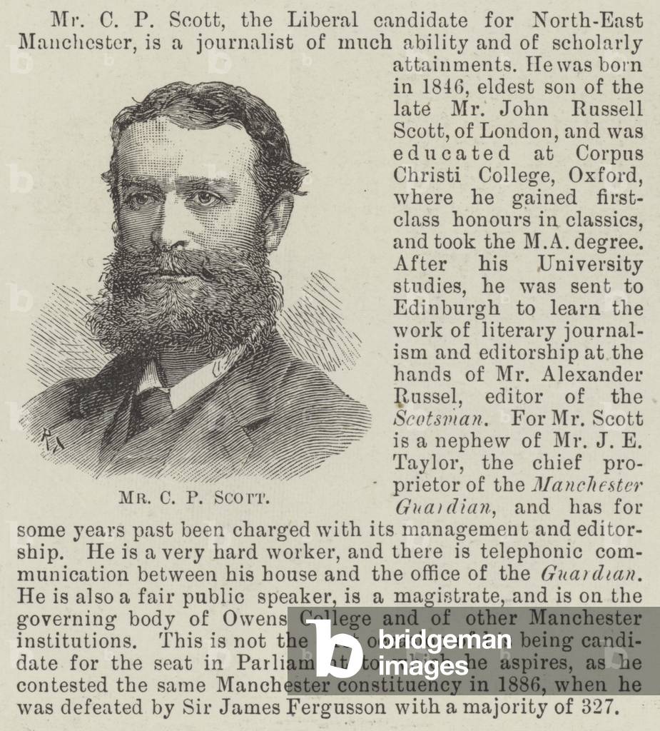 Mr C P Scott (engraving)