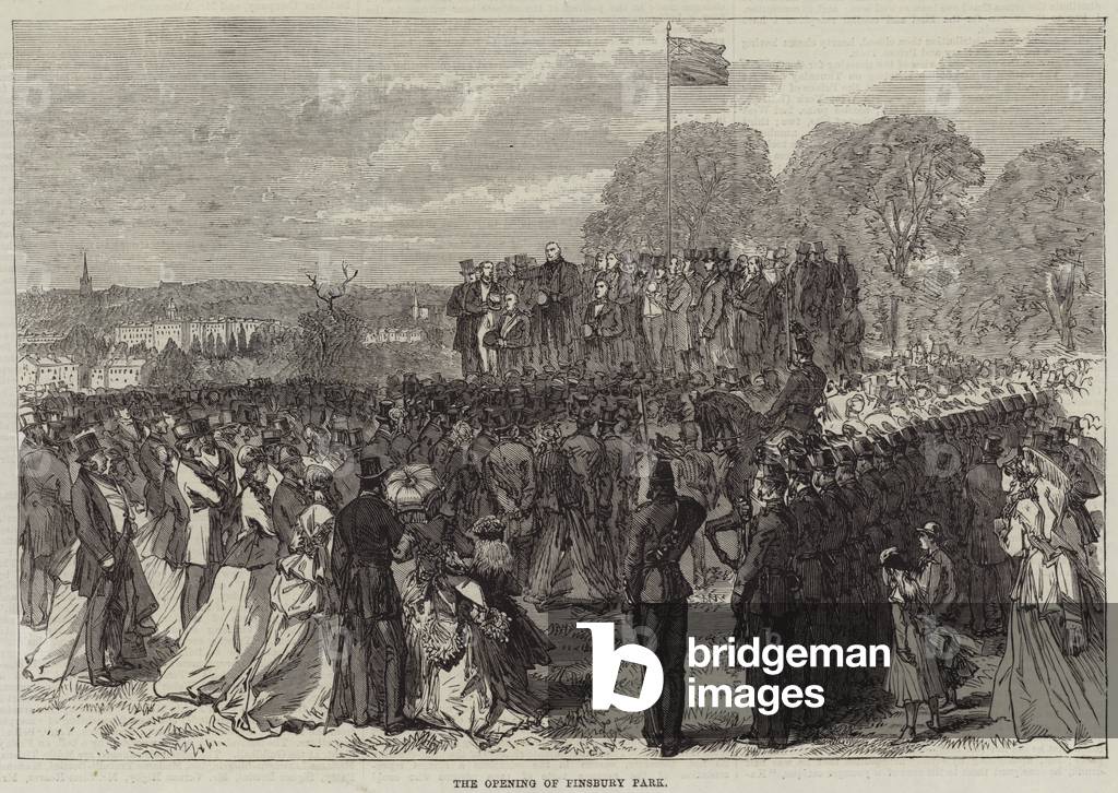 The Opening of Finsbury Park (engraving)