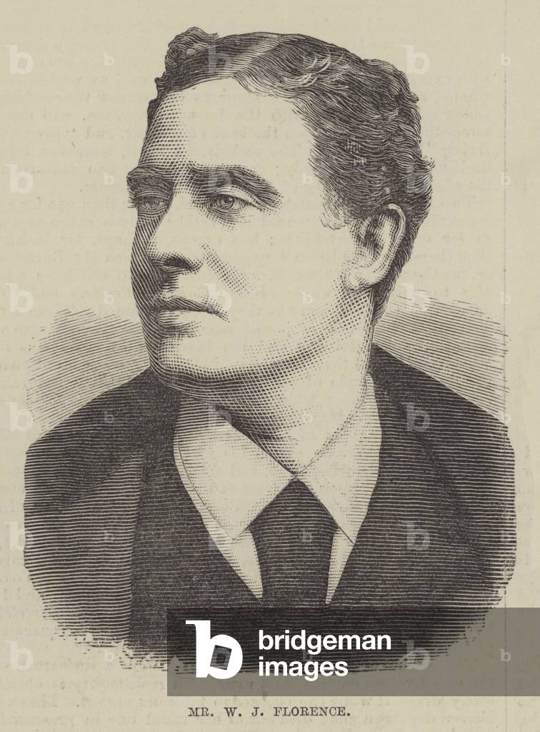 Mr W J Florence (engraving)
