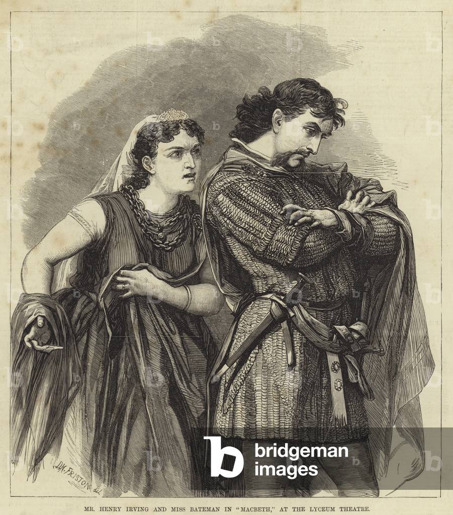 Mr Henry Irving and Miss Bateman in Macbeth at the Lyceum Theatre (engraving)
