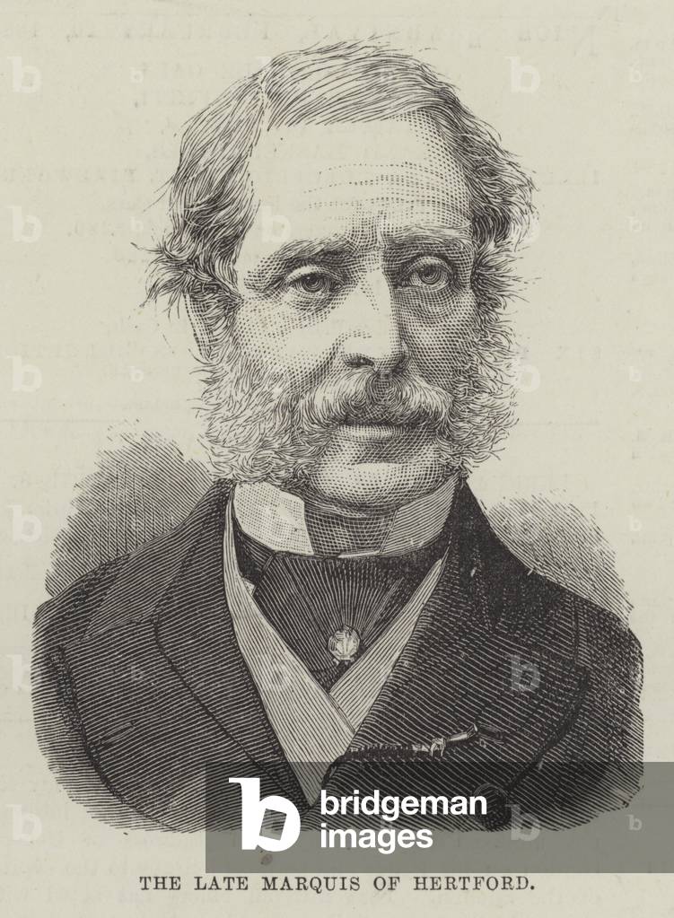 The late Marquis of Hertford (engraving)