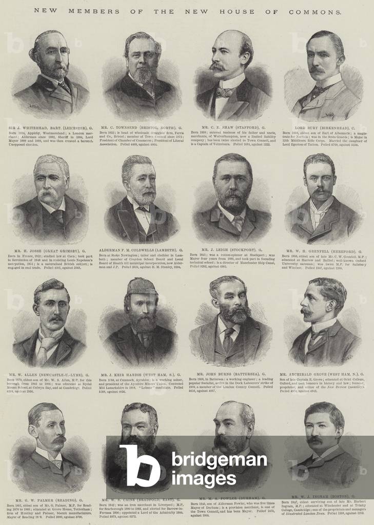 New Members of the New House of Commons (engraving)