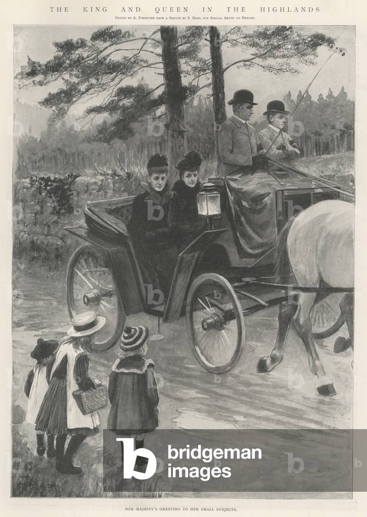 The King and Queen in the Highlands (engraving)