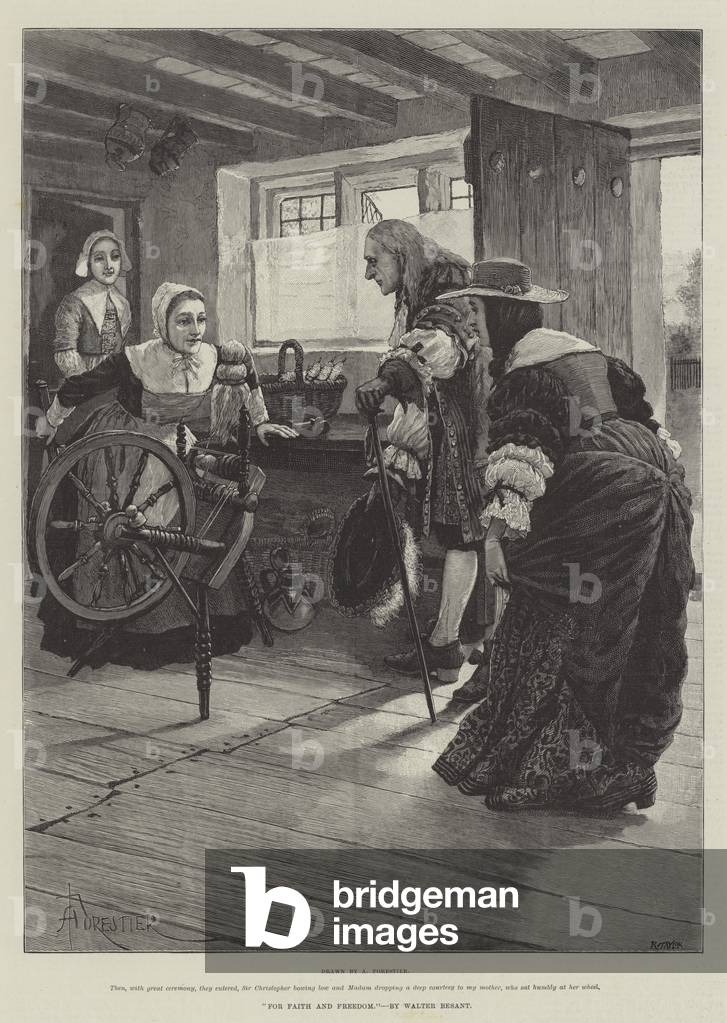 For Faith and Freedom, by Walter Besant (engraving)