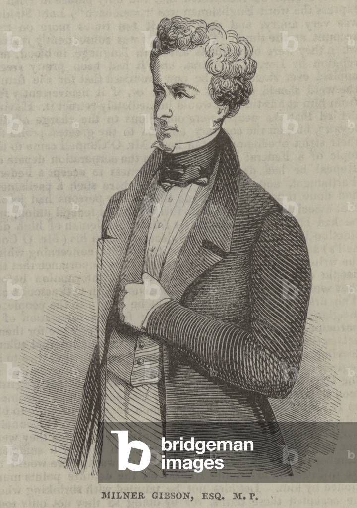 Milner Gibson, Esquire, MP (engraving)