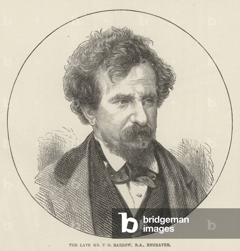 The late Mr T O Barlow, RA, Engraver (engraving)