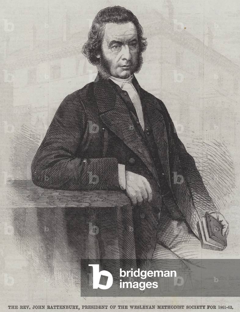 The Reverend John Rattenbury, President of the Wesleyan Methodist Society for 1861-62 (engraving)