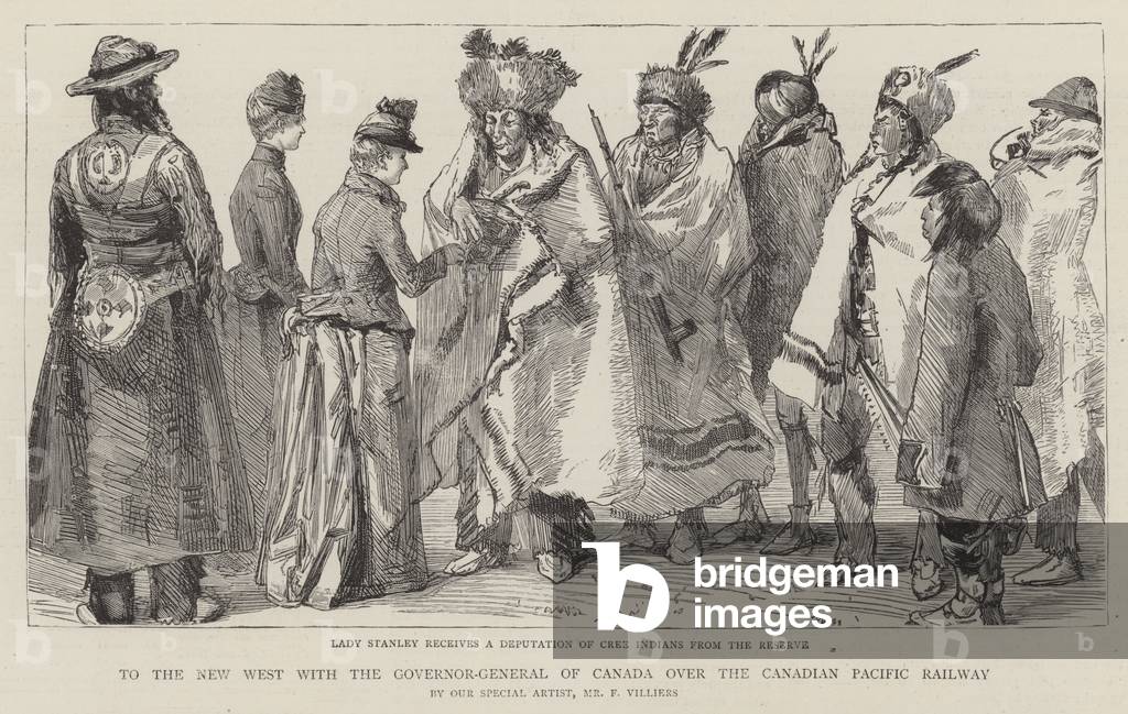 To the New West with the Governor-General of Canada over the Canadian Pacific Railway (engraving)