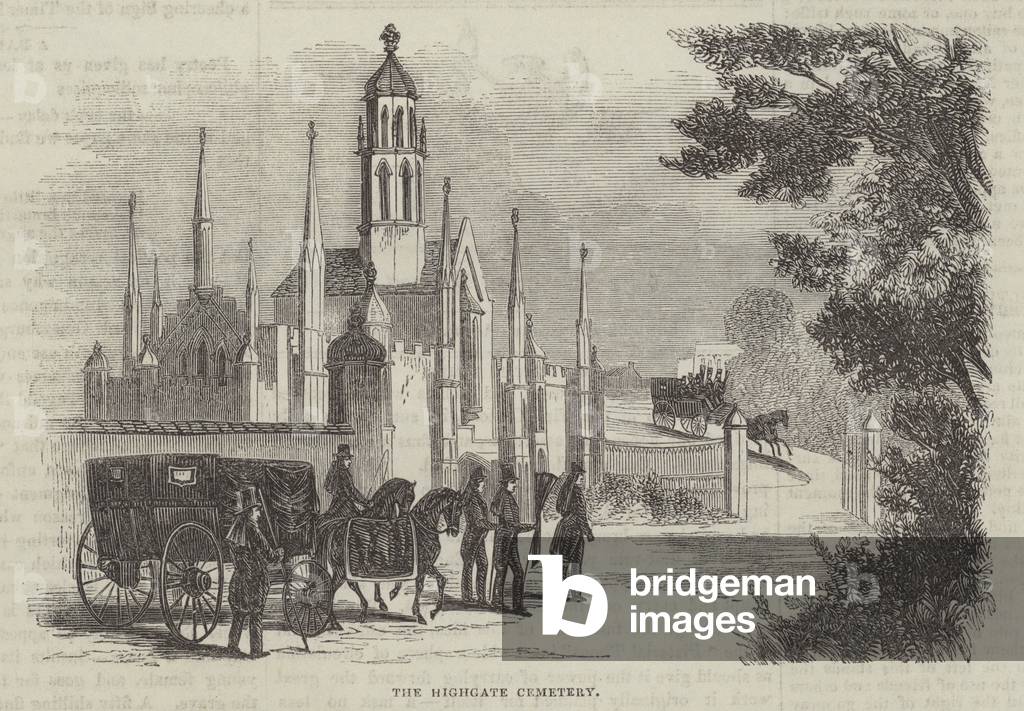 The Highgate Cemetery (engraving)