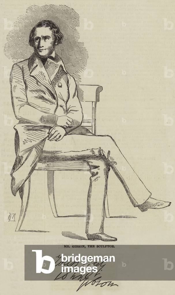 Mr Gibson, the Sculptor (engraving)