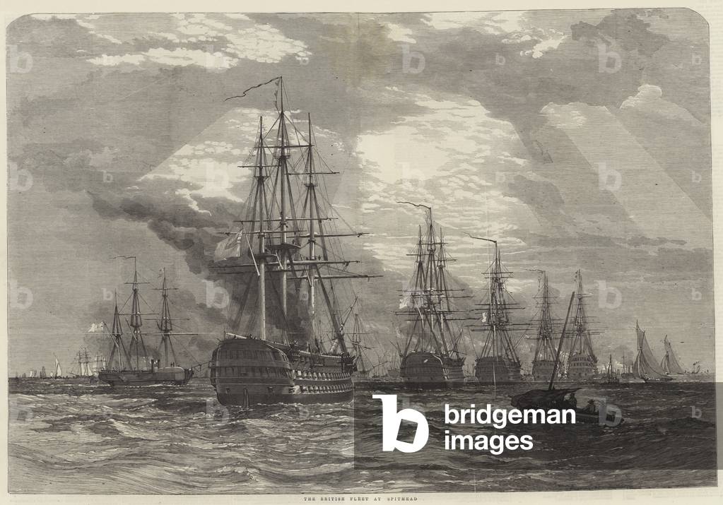 The British Fleet at Spithead (engraving)