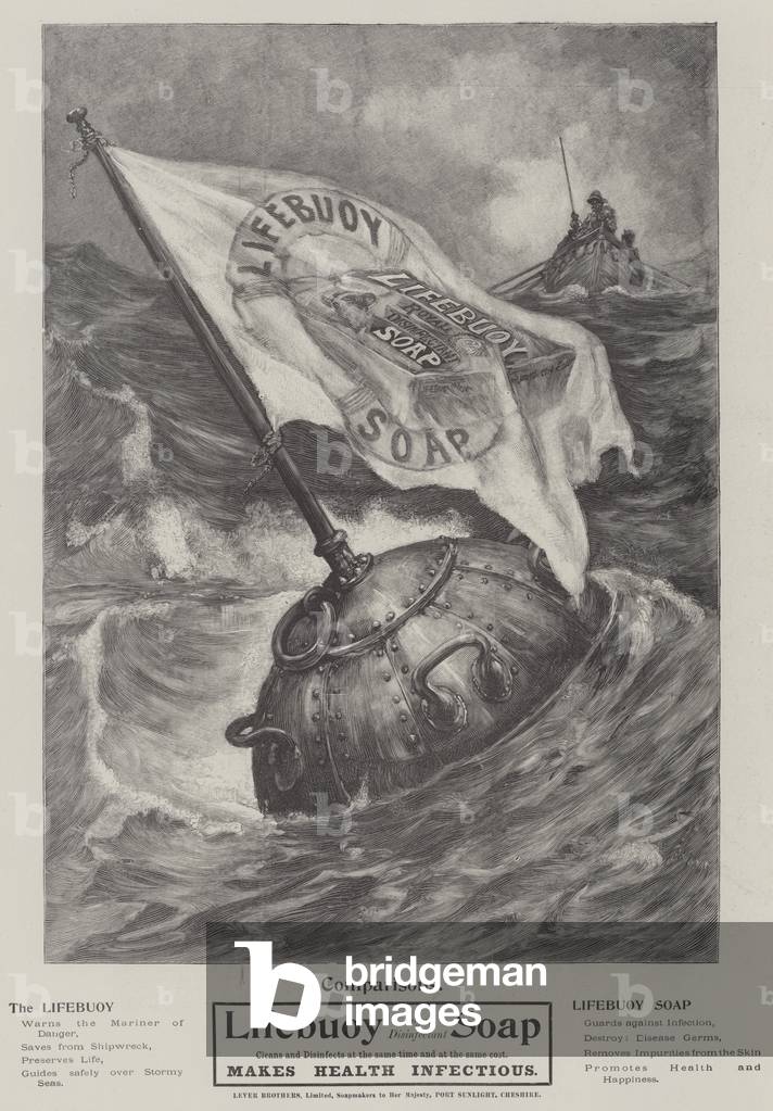 Advertisement, Lifebuoy Soap (engraving)