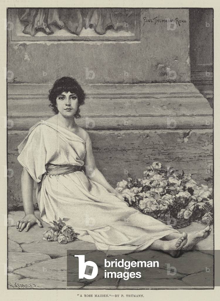 A Rose Maiden (engraving)