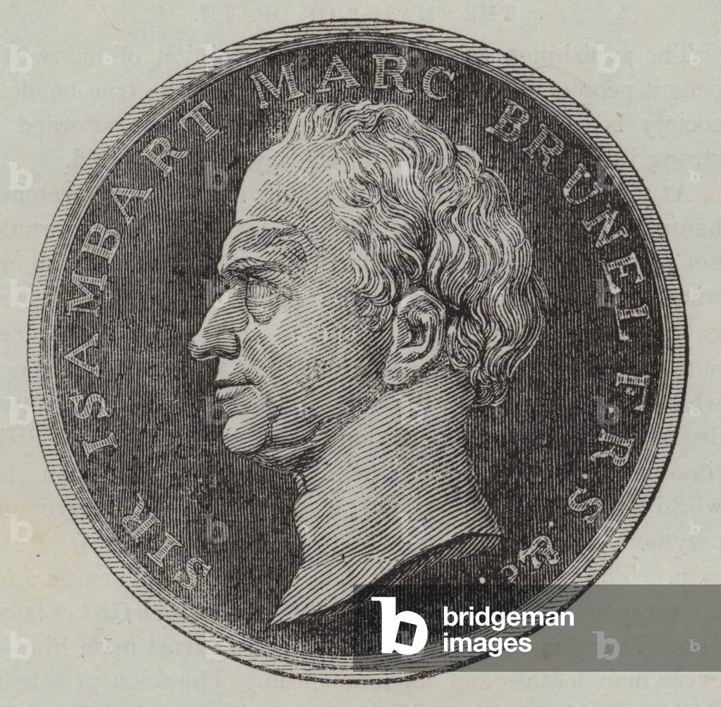 Medal for Sir Isambard Marc Brunel in connection with the opening of the Thames Tunnel (engraving)