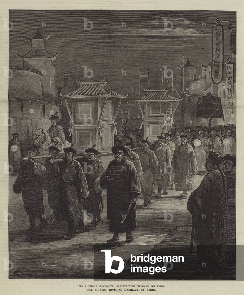 The Chinese Imperial Marriage at Pekin (engraving)