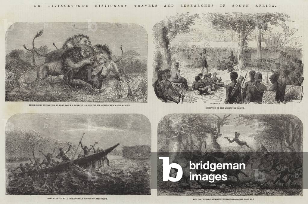 Dr Livingstone's Missionary Travels and Researches in South Africa (engraving)