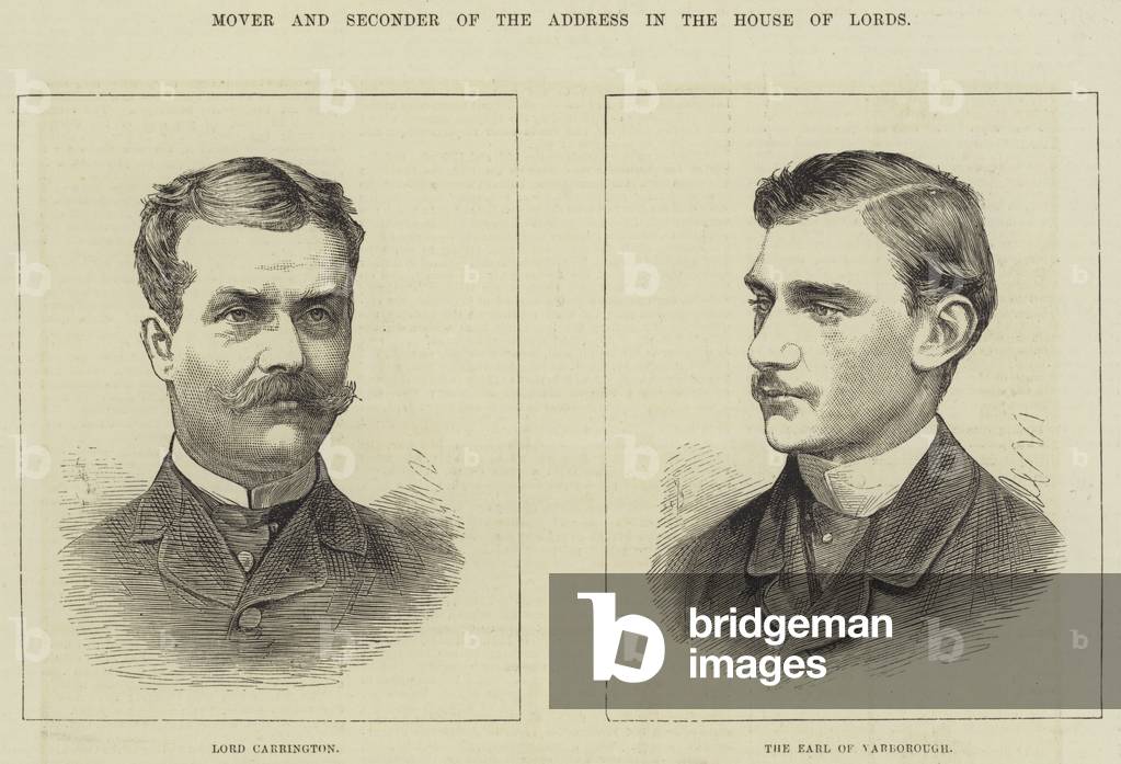 Mover and Seconder of the Address in the House of Lords (engraving)